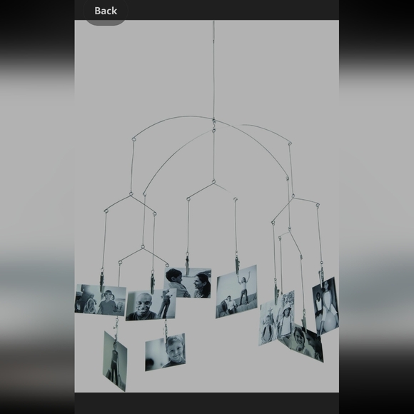 KIKKERLAND photo mobile 16" x 22" stainless steel clips for min. 10 photos new - Picture 9 of 9